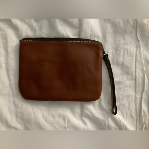 Patricia Nash Wristlet, brown leather - Picture 2 of 4